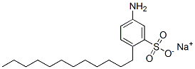 sodium 5-amino-2-dodecylbenzenesulphonate Struktur