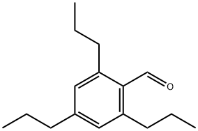 2,4,6-tripropylbenzaldehyde Struktur