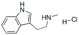 N-methyl-1H-indole-3-ethylamine monohydrochloride Struktur