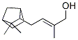 4-(3,3-dimethyl-2-norbornyl)-2-methyl-2-buten-1-ol Struktur