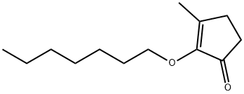 2-(heptyloxy)-3-methylcyclopent-2-en-1-one  Struktur