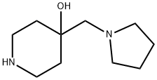 4-(PYRROLIDIN-1-YL-METHYL)PIPERIDIN-4-OL Struktur