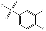 4-Chloro-3-fluorobenzenesulfonyl chloride Struktur