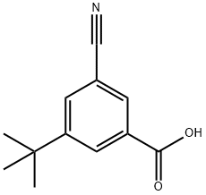 3-CYANO-5-TERT-BUTYLBENZOIC ACID Struktur