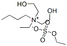 butylethylbis(2-hydroxyethyl)ammonium ethyl sulphate Struktur