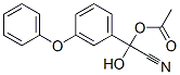 alpha-cyano-alpha-hydroxy-3-phenoxybenzyl acetate Struktur