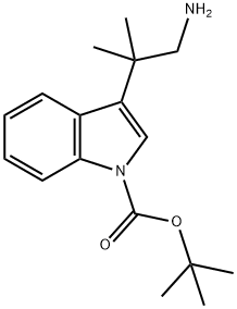 TERT-BUTYL 3-(1-AMINO-2-METHYLPROPAN-2-YL)-1H-INDOLE-1-CARBOXYLATE Struktur