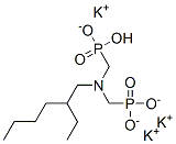 tripotassium hydrogen [[(2-ethylhexyl)imino]bis(methylene)]bisphosphonate Struktur