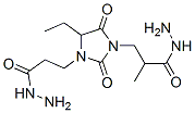 4-ethyl-.alpha1-methyl-2,5-dioxoimidazolidine-1,3-di(propionohydrazide) Struktur