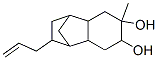 2-allyldecahydro-6-methyl-1,4-methanonaphthalene-6,7-diol Struktur