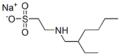 sodium 2-[(2-ethylhexyl)amino]ethanesulphonate Struktur