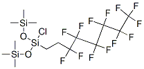 3-chloro-1,1,1,5,5,5-hexamethyl-3-(3,3,4,4,5,5,6,6,7,7,8,8,8-tridecafluorooctyl)trisiloxane Struktur