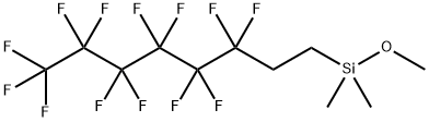 methoxydimethyl(3,3,4,4,5,5,6,6,7,7,8,8,8-tridecafluorooctyl)silane  Struktur