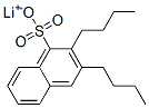 lithium dibutylnaphthalenesulphonate Struktur