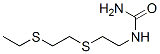 [2-[[2-(ethylthio)ethyl]thio]ethyl]urea Struktur