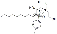 (2-hydroxydodecyl)bis(2-hydroxyethyl)methylammonium toluene-p-sulphonate Struktur