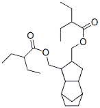 (octahydro-4,7-methano-1H-indenediyl)bis(methylene) bis(2-ethylbutyrate) Struktur