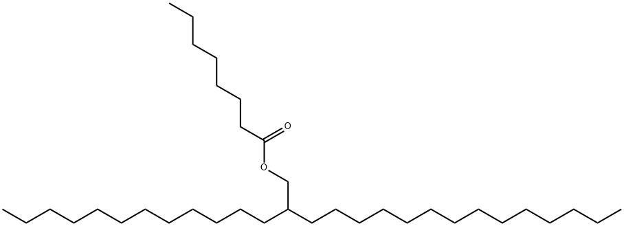 2-dodecylhexadecyl octanoate Struktur