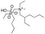 ethylbis(2-ethylhexyl)methylammonium hydrogen sulphate Struktur