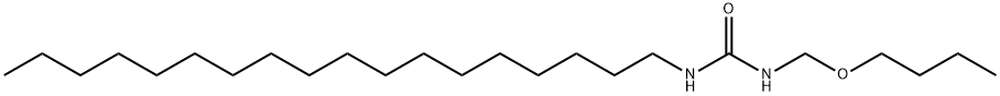 1-(butoxymethyl)-3-octadecylurea Struktur