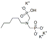 tripotassium hydrogen [(hexylimino)bis(methylene)]bisphosphonate Struktur