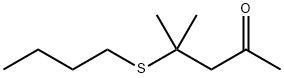 4-(butylthio)-4-methylpentan-2-one Struktur