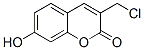 3-(chloromethyl)-7-hydroxy-2-benzopyrone Struktur