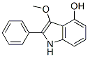 3-methoxy-2-phenyl-1H-indol-4-ol Struktur