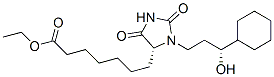 ethyl [R-(R*,R*)]-3-(3-cyclohexyl-3-hydroxypropyl)-2,5-dioxoimidazolidine-4-heptanoate  Struktur