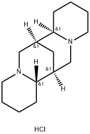 [7S-(7alpha,7aalpha,14alpha,14abeta)]-dodecahydro-7,14-methano-2H,6H-dipyrido[1,2-a:1',2'-e][1,5]diazocine dihydrochloride Struktur