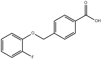 4-[(2-fluorophenoxy)methyl]benzoic acid Struktur