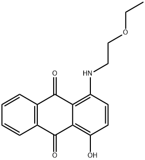 1-[(2-ethoxyethyl)amino]-4-hydroxyanthraquinone Struktur