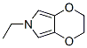 6H-1,4-Dioxino[2,3-c]pyrrole,  6-ethyl-2,3-dihydro- Struktur