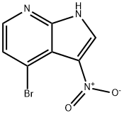 1H-Pyrrolo[2,3-b]pyridine, 4-bromo-3-nitro- Struktur