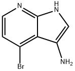 1H-Pyrrolo[2,3-b]pyridin-3-amine, 4-bromo- Struktur