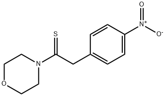 Ethanethione, 1-(4-Morpholinyl)-2-(4-nitrophenyl)- Struktur