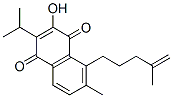 3-Hydroxy-6-methyl-2-(1-methylethyl)-5-(4-methyl-4-pentenyl)-1,4-naphthalenedione Struktur