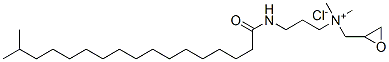 (2,3-epoxypropyl)dimethyl[3-[(16-methylheptadecanoyl)amino]propyl]ammonium chloride  Struktur