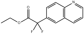 ethyl2,2-difluoro-2-(quinolin-6-yl)acetate Struktur