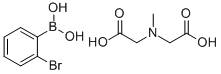 2-BROMOPHENYL BORONIC ACID, N-METHYLCARBOXY-N-METHYLGLYCINATE Struktur