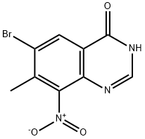 6-broMo-7-Methyl-8-nitroquinazolin-4(3H)-one Struktur