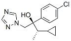 1H-1,2,4-Triazole-1-ethanol, .alpha.-(4-chlorophenyl)-.alpha.-(1-cyclopropylethyl)-, (R*,S*)- Struktur