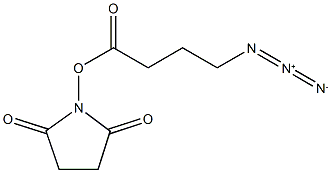 4-Azidobutyrate-N-hydroxysuccinimide ester Struktur