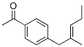 1-[4-(2-メチル-2-ペンテニル)フェニル]エタノン 化學(xué)構(gòu)造式