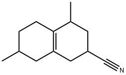 1,2,3,4,5,6,7,8-octahydro-4,7-dimethylnaphthalene-2-carbonitrile Struktur