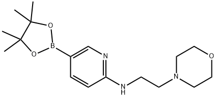 2-(2-MORPHOLINOETHYLAMINO)PYRIDINE-5-BORONIC ACID, PINACOL ESTER Struktur