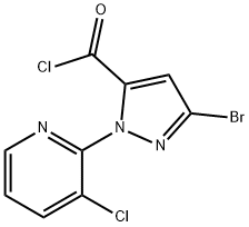 5-Bromo-2-(3-chloro-pyridin-2-yl)-2H-pyrazole-3-carbonyl chloride