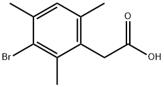 2,4,6-TriMethyl-3-broMophenylacetic acid Struktur