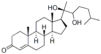 20,22-dihydroxycholest-4-en-3-one Struktur