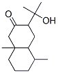 2(1H)-Naphthalenone,  octahydro-3-(1-hydroxy-1-methylethyl)-5,8a-dimethyl- Struktur